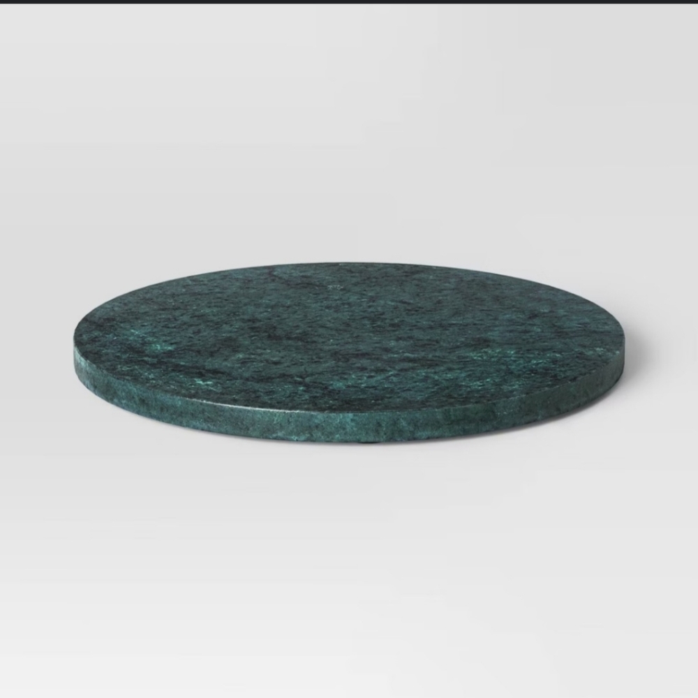 Threshold 12" Serving Platter Green Marble